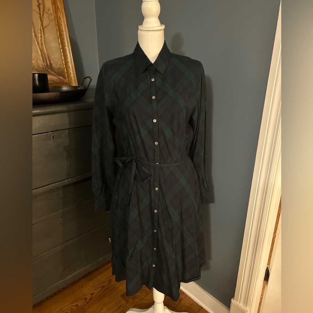 Untuck It Holly Shirt Dress In Tartan Plaid